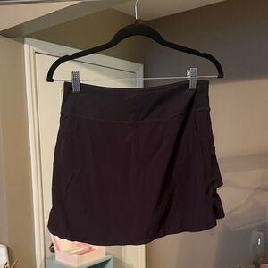 Mono B Black Active Skort with Side Ruffle